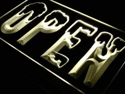 Open Snowboard Ski Shop LED Light Sign - Way Up Gifts