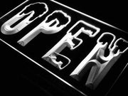 Open Snowboard Ski Shop LED Light Sign - LED Gift Works