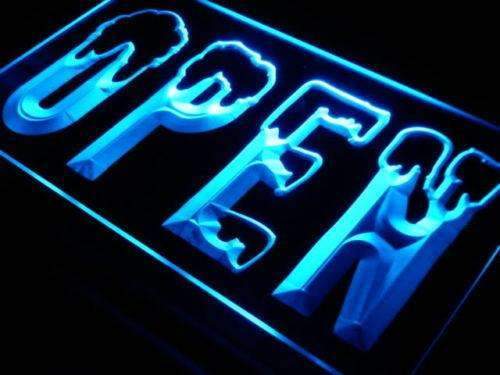 Open Snowboard Ski Shop LED Light Sign - Way Up Gifts