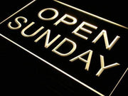 Open Sunday LED Light Sign - LED Gift Works