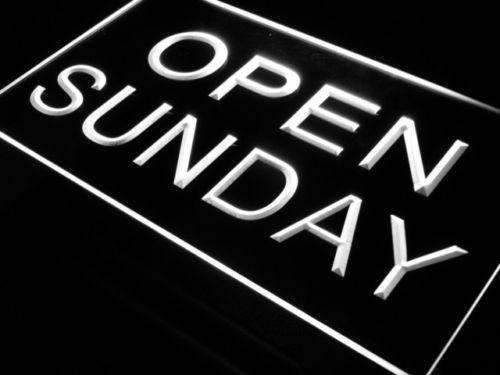 Open Sunday LED Light Sign - Way Up Gifts