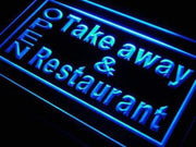 Open Take Away Carry Out Restaurant LED Light Sign - LED Gift Works