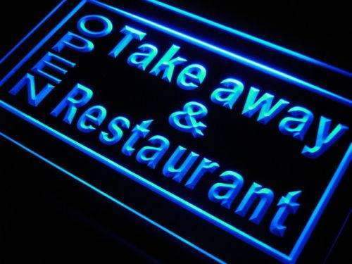 Open Take Away Carry Out Restaurant LED Light Sign - Way Up Gifts