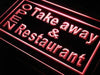 Open Take Away Carry Out Restaurant LED Light Sign - Way Up Gifts