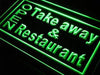 Open Take Away Carry Out Restaurant LED Light Sign - Way Up Gifts
