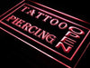 Open Tattoo Piercing LED Light Sign - Way Up Gifts