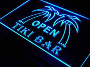 Open Tiki Bar LED Light Sign - LED Gift Works