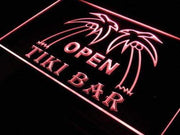 Open Tiki Bar LED Light Sign - LED Gift Works