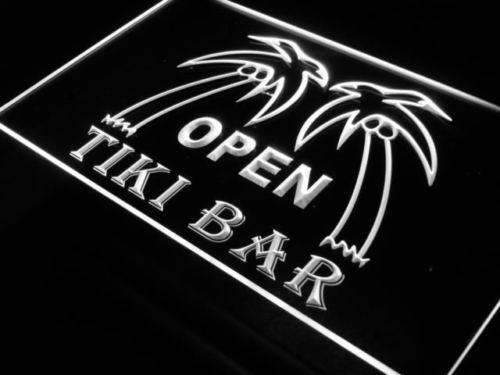 Open Tiki Bar LED Light Sign - Way Up Gifts