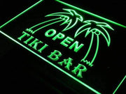 Open Tiki Bar LED Light Sign - LED Gift Works
