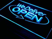 Open We Deliver LED Light Sign - LED Gift Works