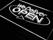 Open We Deliver LED Light Sign - LED Gift Works