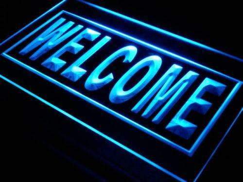 Open Welcome LED Light Sign - LED Gift Works