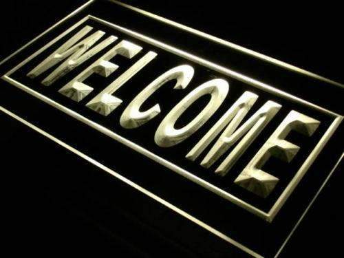 Open Welcome LED Light Sign - LED Gift Works