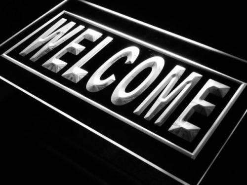Open Welcome LED Light Sign - LED Gift Works