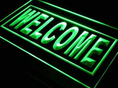 Open Welcome LED Light Sign - Way Up Gifts