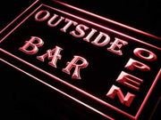Outside Bar Open LED Light Sign - LED Gift Works