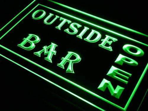 Outside Bar Open LED Light Sign - Way Up Gifts