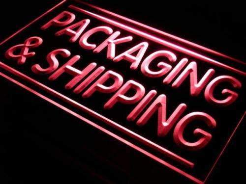 Packaging and Shipping Shop LED Light Sign - Way Up Gifts