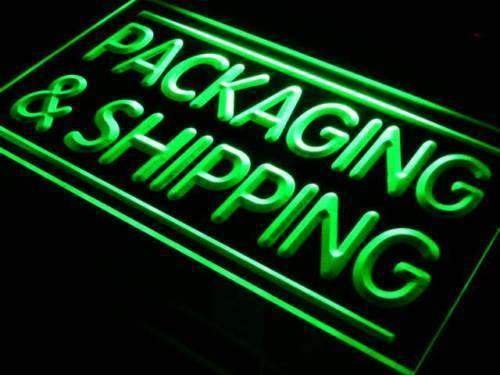 Packaging and Shipping Shop LED Light Sign - LED Gift Works