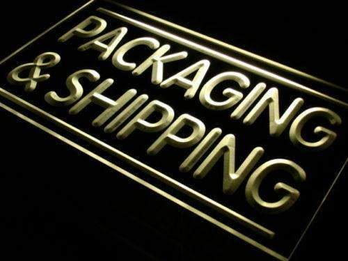 Packaging and Shipping Shop LED Light Sign - Way Up Gifts