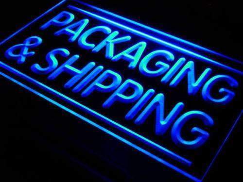 Packaging and Shipping Shop LED Light Sign - Way Up Gifts