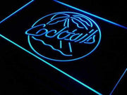 Palm Tree Cocktails LED Light Sign - LED Gift Works