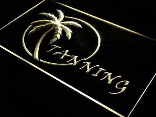 Palm Tree Tanning LED Light Sign - LED Gift Works