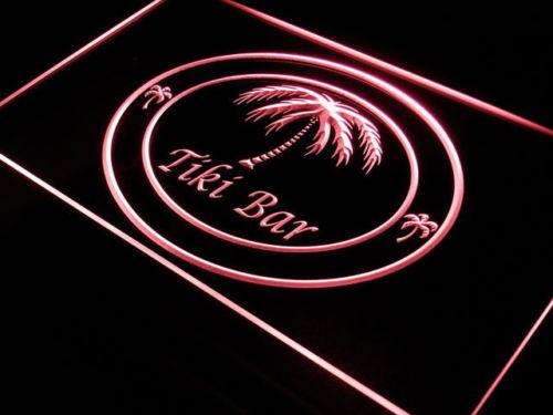 Palm Trees Tiki Bar LED Light Sign - Way Up Gifts