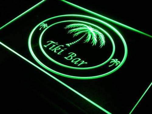 Palm Trees Tiki Bar LED Light Sign - Way Up Gifts