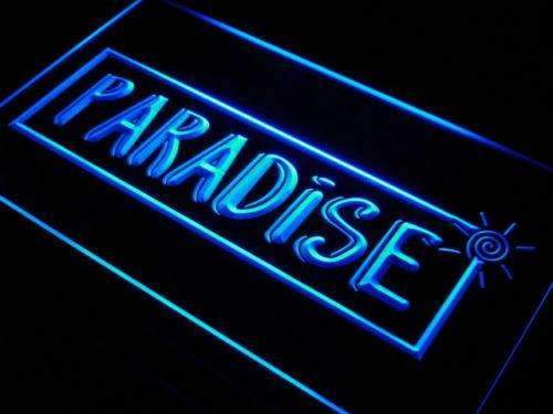 Paradise Beach House Decor LED Light Sign - Way Up Gifts