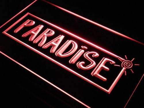 Paradise Beach House Decor LED Light Sign - Way Up Gifts