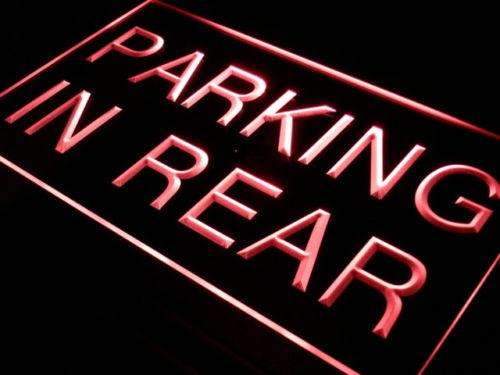 Parking in Rear LED Light Sign - LED Gift Works
