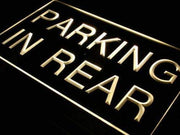 Parking in Rear LED Light Sign - LED Gift Works