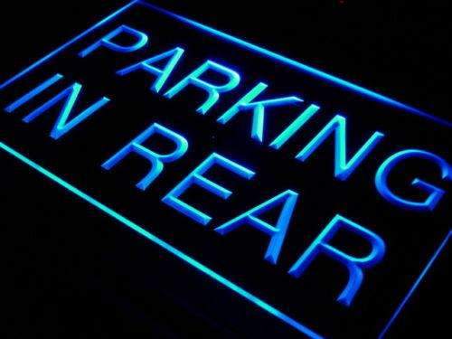 Parking in Rear LED Light Sign - LED Gift Works