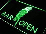 Parrot Bar Open LED Light Sign - LED Gift Works