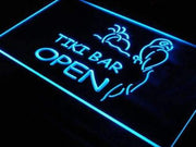 Parrot Tiki Bar Open LED Light Sign - LED Gift Works