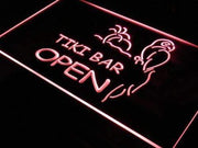 Parrot Tiki Bar Open LED Light Sign - LED Gift Works