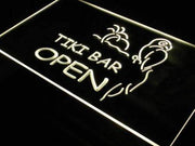 Parrot Tiki Bar Open LED Light Sign - LED Gift Works