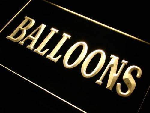 Party Shop Balloons LED Light Sign - LED Gift Works