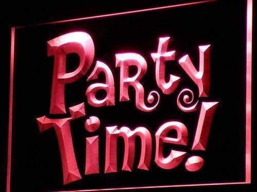 Party Time LED Light Sign - Way Up Gifts