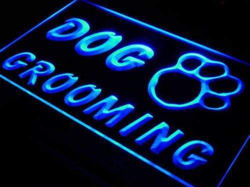 Paw Print Dog Grooming LED Light Sign - Way Up Gifts