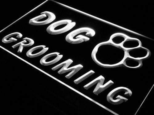 Paw Print Dog Grooming LED Light Sign - Way Up Gifts