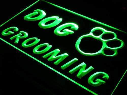 Paw Print Dog Grooming LED Light Sign - Way Up Gifts