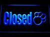 Paw Print Pet Shop Closed LED Light Sign - Way Up Gifts