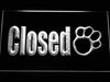 Paw Print Pet Shop Closed LED Light Sign - Way Up Gifts