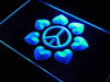 Peace and Love Decor LED Light Sign - Way Up Gifts
