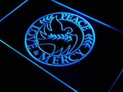 Peace Love Mercy LED Light Sign - LED Gift Works