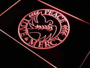 Peace Love Mercy LED Light Sign - LED Gift Works