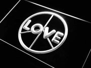 Peace Love LED Light Sign - LED Gift Works